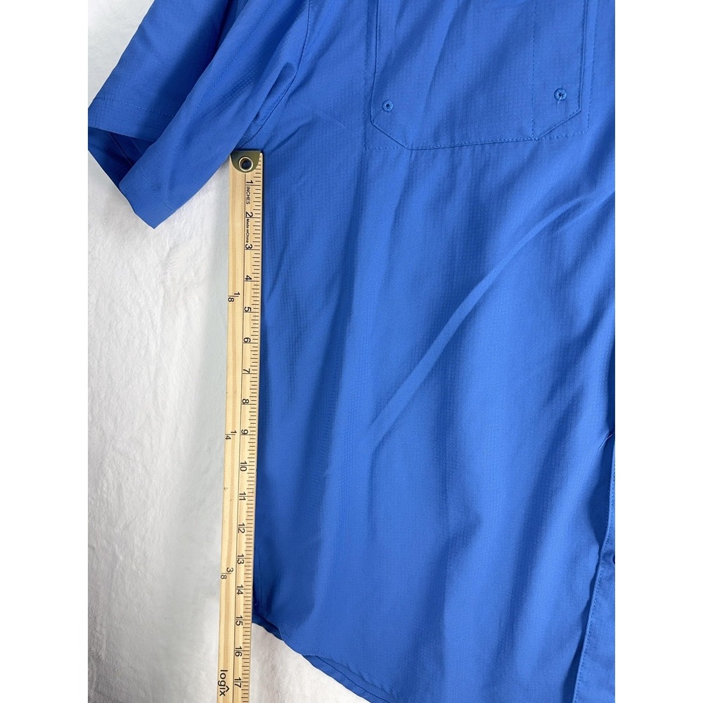 Columbia PFG Tamiami Shirt Mens XL Blue Omni-Shade‎ Fishing Outdoor Performance - Picture 3 of 8